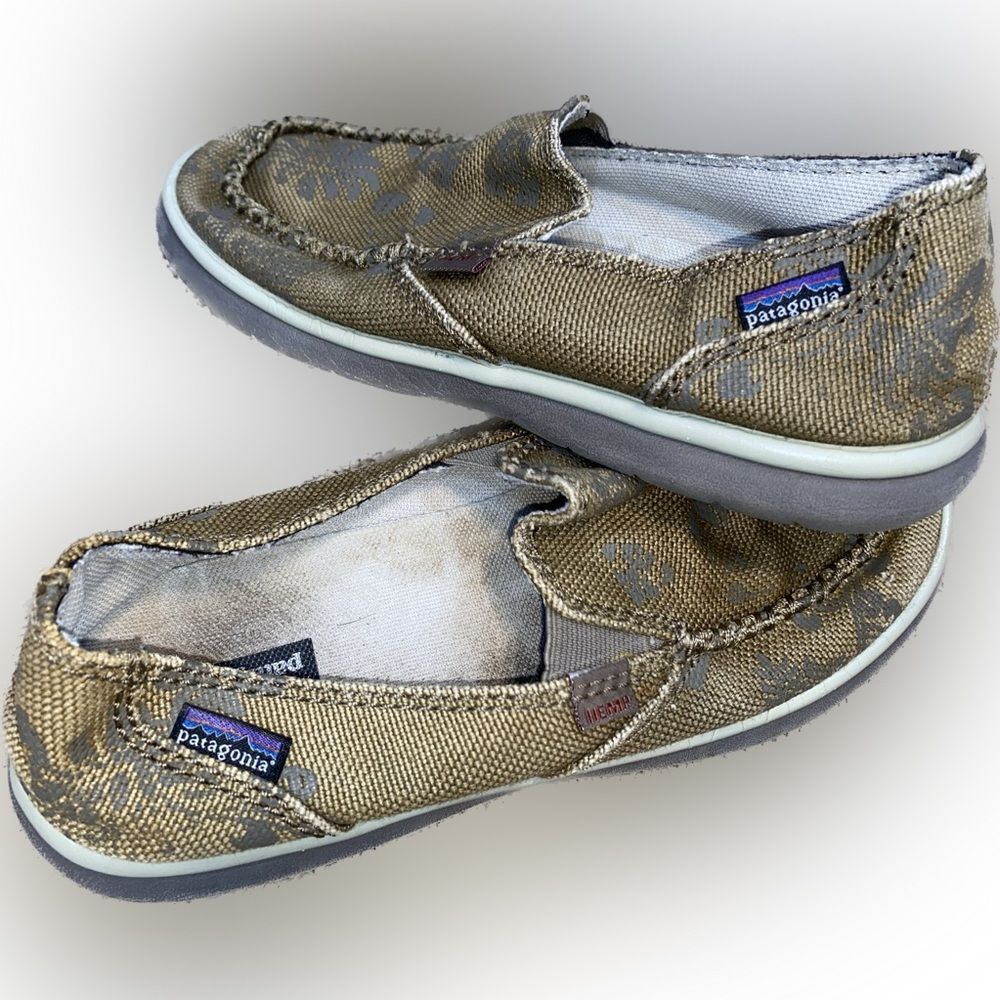 Patagonia Hemp Slip On Shoes Naked Maui Cardamom Print Women’s 7.5